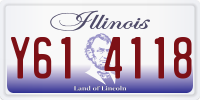 IL license plate Y614118