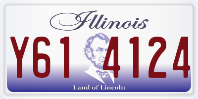 IL license plate Y614124