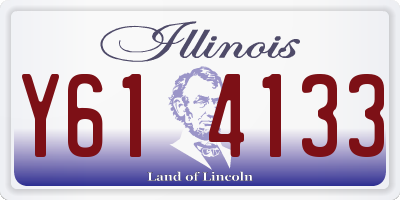 IL license plate Y614133