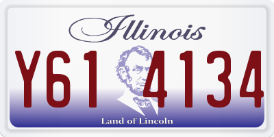 IL license plate Y614134