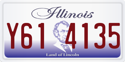 IL license plate Y614135