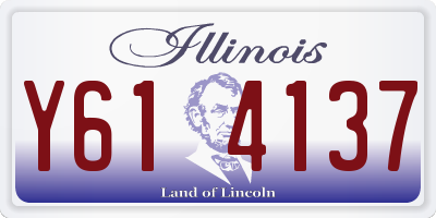 IL license plate Y614137