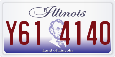IL license plate Y614140