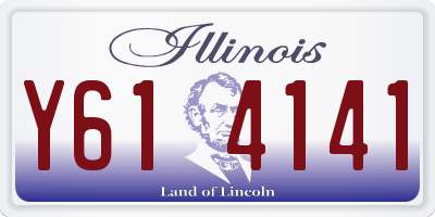 IL license plate Y614141
