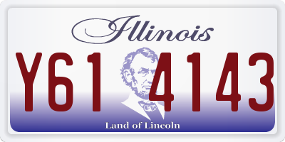 IL license plate Y614143