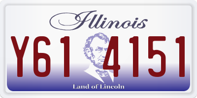 IL license plate Y614151