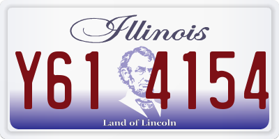 IL license plate Y614154