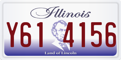 IL license plate Y614156