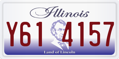 IL license plate Y614157