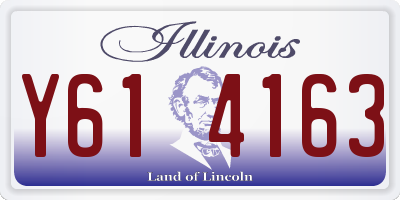 IL license plate Y614163