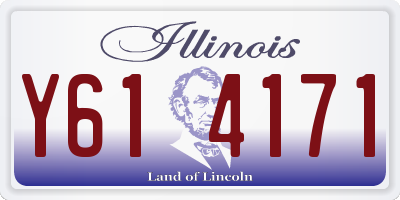 IL license plate Y614171