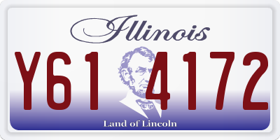 IL license plate Y614172