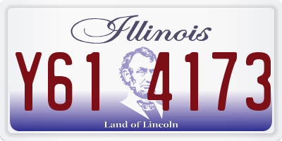 IL license plate Y614173