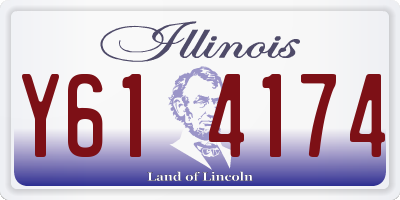 IL license plate Y614174