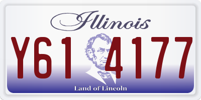 IL license plate Y614177