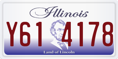 IL license plate Y614178