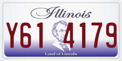 IL license plate Y614179
