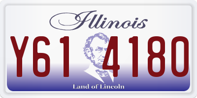 IL license plate Y614180