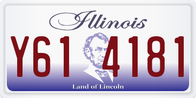 IL license plate Y614181