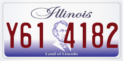 IL license plate Y614182