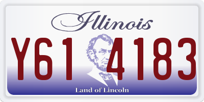 IL license plate Y614183