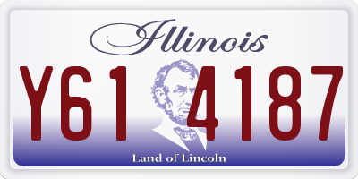 IL license plate Y614187
