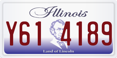 IL license plate Y614189