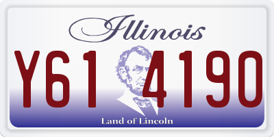 IL license plate Y614190
