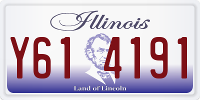 IL license plate Y614191