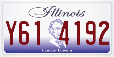 IL license plate Y614192