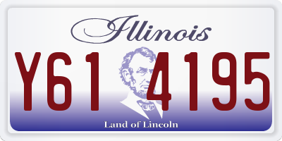 IL license plate Y614195