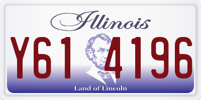 IL license plate Y614196