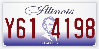 IL license plate Y614198