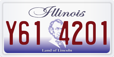 IL license plate Y614201