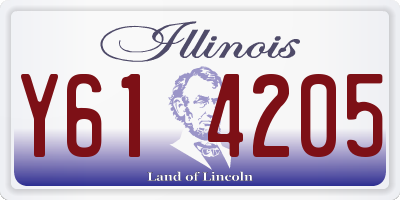 IL license plate Y614205
