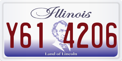 IL license plate Y614206