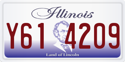 IL license plate Y614209