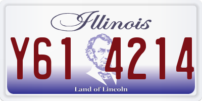 IL license plate Y614214