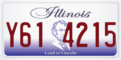 IL license plate Y614215