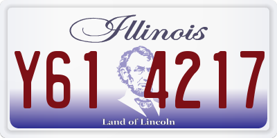 IL license plate Y614217