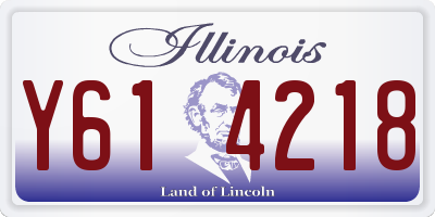IL license plate Y614218