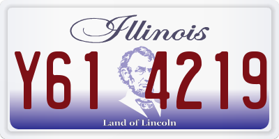 IL license plate Y614219