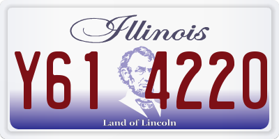 IL license plate Y614220