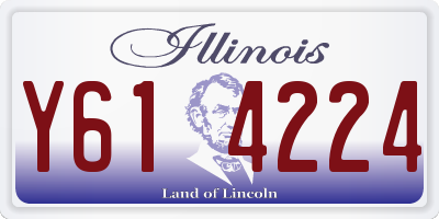 IL license plate Y614224