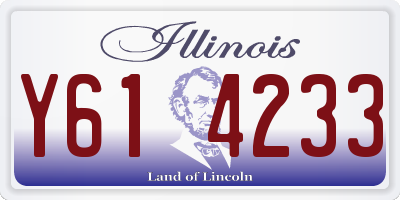 IL license plate Y614233