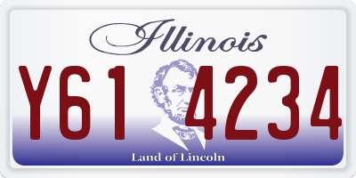 IL license plate Y614234