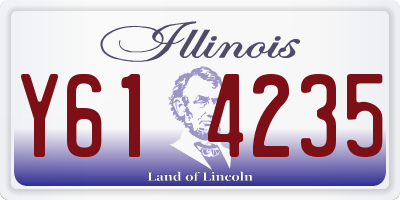 IL license plate Y614235