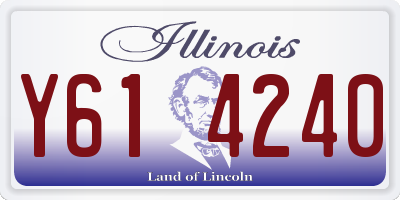 IL license plate Y614240