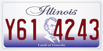 IL license plate Y614243