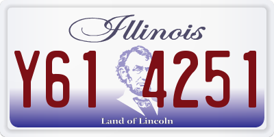 IL license plate Y614251